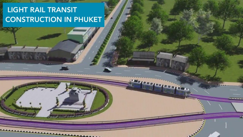 light rail transit construction in Phuket